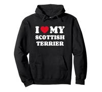 Scottish Terriers I Love My Scottish Terrier Dog Owner Heart Pullover Hoodie