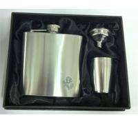 Scottish Thistle 6oZ Hip Flask can be Personalised Engraved Free hf266oz4cupbox