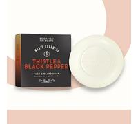 Scottish Thistle & Black Pepper Gents Face & Beard Soap 100g