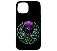 Scottish Thistle Celtic Knot Scotland National Flower Case for iPhone 15