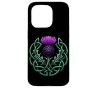 Scottish Thistle Celtic Knot Scotland National Flower Case for iPhone 15 Pro