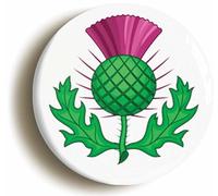 Scottish Thistle Fridge Magnet (Circular 2inch / 50mm Diameter)