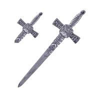 Scottish Thistle Kilt Pins Various Design Chrome Finish Celtic Pin & Brooches (IRISH KILT PIN (1100-32))