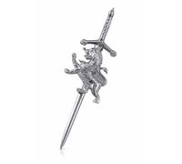 Scottish Thistle Kilt Pins Various Design Chrome Finish Celtic Pin & Brooches (LION RAMPANT KILT PIN (1100-31))