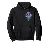 Scottish Thistle with Shield and Celtic Knots Thistle Lover Pullover Hoodie