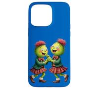 Scottish Thistles Wearing Plaid Dancing Ceilidh Case for iPhone 15 Pro Max