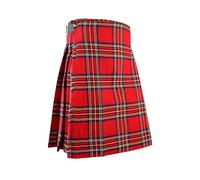 Scottish Traditional Mens Kilt Royal Stewart Tartan, W 38, Red