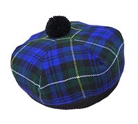 Scottish Traditional Tam o' Shatner Acrylic Wool Tammy Hat Pom Pom One Size Various Tartans Beret Balmoral Flat Kilt Bonnet (Campbell of Argyll Tartan)