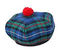 Scottish Traditional Tam o' Shatner Acrylic Wool Tammy Hat Pom Pom One Size Various Tartans Beret Balmoral Flat Kilt Bonnet (Robertson Hunting Tartan)