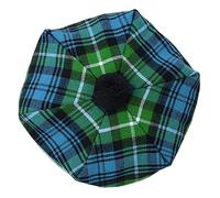 Scottish Traditional Tam o' Shatner Acrylic Wool Tammy Hat Pom Pom One Size Various Tartans Beret Balmoral Flat Kilt Bonnet (Ancient Lamont Tartan)