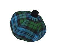 Scottish Traditional Tam o' Shatner Acrylic Wool Tammy Hat Pom Pom One Size Various Tartans Beret Balmoral Flat Kilt Bonnet (Ancient Campbell Tartan)