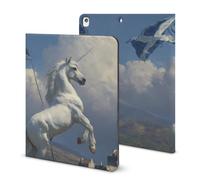 Scottish Uni-corn Printed Tablet Case with Pencil Holder Unisex Slim TPU Protective Cover Compatible with iPad 2020/Pro 2020/Pro 2021/Air4/Air5