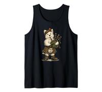 Scottish West Highland Terrier Playing Bagpipes Tank Top