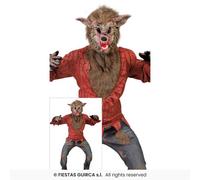 Guirca 80700 Red and Brown Wolf Horror Costume