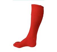 SCOTTISH WOOL BLEND KILT HOSE SOCKS FOR MEN SIZE M L XL 2XL (2XL Size (14-15), Red)