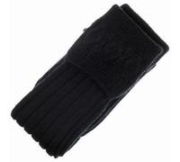 Scottish Wool Blend Kilt Hose Socks, Traditional Highland Wear, Black White Grey Green (UK, Alpha, S, Regular, Regular, Black)