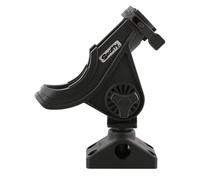 Scotty #280-BK Baitcaster/Spinning Rod Holder w/ #241 Side Deck Mount (Black) Small