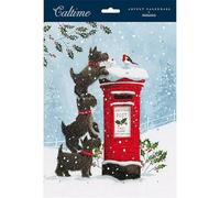 Scotty Dog Post Box - Letter for Santa 245 x 325 mm Caltime Traditional Advent Calendar, Multi