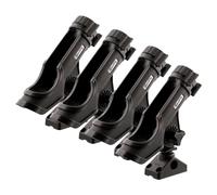 Scotty Quad Powerlock Rod Holder with 241 Side/Deck Mount, Black