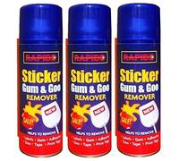Scotvision® 3 x Sticky Stuff Remover Spray 200ml Gel Sticker Label Zaps Difficult Deposits
