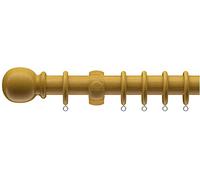 Scotvision BargainsMania 28mm Victory Traditional Wooden Curtain Pole Set Antique Pine 150cm/59'