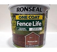 Scotvision One Coat Fence Life Fast Dry Garden Shed Fence Paint 5 litres Medium Oak
