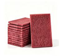 Scouring Pads,12Pcs Non Scratch Scourer Dish Pads,Durable Abrasive Clean Scourer,Reusable Dish Scrubbing Pad,Ultra Fine Scourers Sponge Emery Kitchen Cloths for Scuffing,Sanding,Restoration,125*200mm