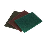 Scouring Pads 3Pcs Non-woven Abrasive Scouring Pads Fine Medium Coarse Grinding Disc For Cleaning Polishing Scotch Pads(3PCS)