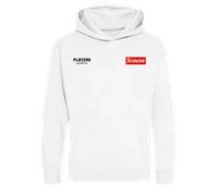 Scouse Logo Kids Hoodie - White / 2-3 years