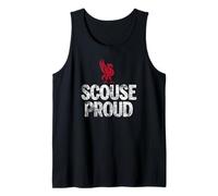 Scouse Proud Liverpool England with Liverbird Distressed Tank Top