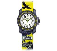 Scout Boys' Analogue Quartz Watch Textile 280376039, Yellow, Grey, Casual