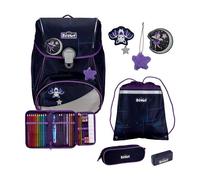 Scout Alpha Safety Light School bag set 5-piece purple