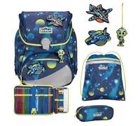 Scout Alpha School bag set 4-piece blue