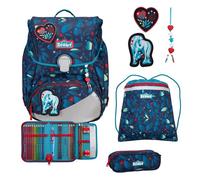 Scout Alpha School bag set 4-piece blue