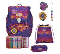 Scout Alpha School bag set 4-piece pink