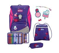 Scout Alpha School bag set 4-piece purple