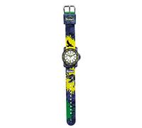 Scout Boys' Analogue Quartz Watch Textile 280376039, Yellow, Grey, Casual