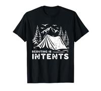 Scout Camping Humor Scouting is Intents Tent Camp Life Pun T-Shirt