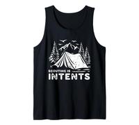 Scout Camping Humor Scouting is Intents Tent Camp Life Pun Tank Top