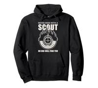 Scout Compass Humor Camping Adventure Troop Saying Outdoor Pullover Hoodie