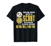 Scout Compass Humor Camping Adventure Troop Saying Outdoor T-Shirt