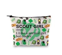 Scout Cosmetic Makeup Bag Scout Leader Gift Present Scout Bridging Scout Appreciation Gift Scout Gold Award Zipper Pouch (Scout Girl Noun 1uk)