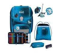 Scout Genius Exklusiv Safety Light School bag set blue