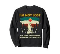 Scout Hiking Humor Not Lost Alternative Routes Outdoors Sweatshirt