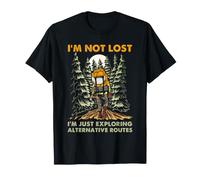 Scout Hiking Humor Not Lost Alternative Routes Outdoors T-Shirt