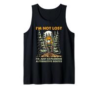 Scout Hiking Humor Not Lost Alternative Routes Outdoors Tank Top