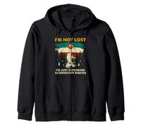 Scout Hiking Humor Not Lost Alternative Routes Outdoors Zip Hoodie