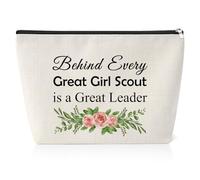Scout Leader Gift Inspiration Gifts for Women Teen Girls Makeup Bag Appreciation Gifts for Her Thank You Gift for Cub Troop Leader Birthday Graduation Gift for Friend Teen Girls Scout Master