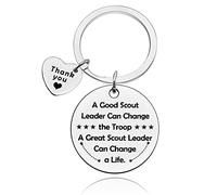 Scout Leader Gift Keyring Thank You Gift for Scout Troop Leader Keychain Appreciation Gift for Scoutmaster Scout Leader Boss Leader Christmas Retirement Thanksgiving Anniversary Birthday Gifts