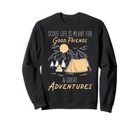 Scout Life Good Friends Great Adventures Camping Outdoors Sweatshirt